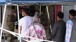 Operation Allies Welcome: Afghan evacuees arrive at Fort Pickett