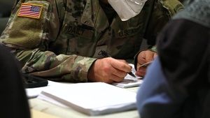 Operation Allies Welcome: Afghan evacuees in-process at Fort Pickett, Virginia