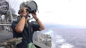 USS Benfold Conducts a Freedom of Navigation Operation in the South China Sea
