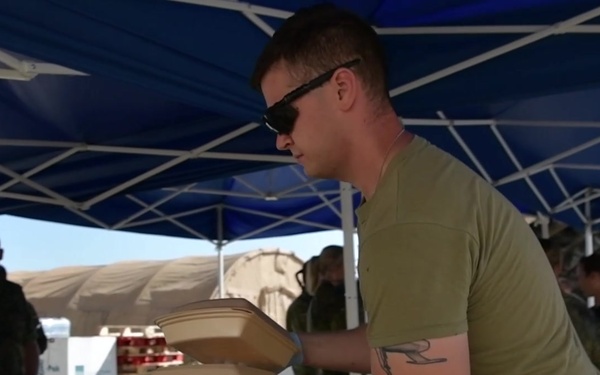 EUCOM Afghan Evacuation Operations - 173rd prepares food