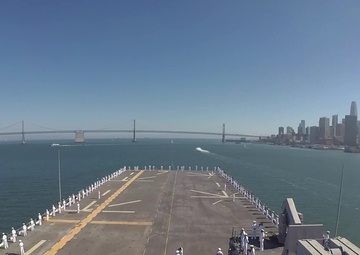 USS Tripoli Arrives San Francisco