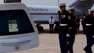 B-roll of Corporal Humberto Sanchez Dignified Transfer