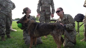 914 ARW trains with U.S. Army medics for battlefield medical treatment & K-9 support