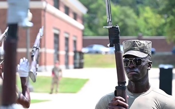 U.S. Air Force Honor Guard hosts U.S. Army Drill Team for joint training