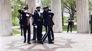 U.S. Air Force Honor Guard performs at National War Memorial