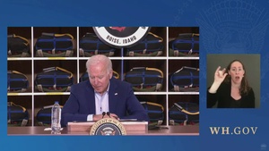 President Biden Receives a Briefing from Federal and State Fire Agency Officials