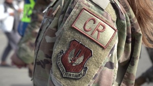 Slow-mo B-roll of Service Members Various Patches and Vests