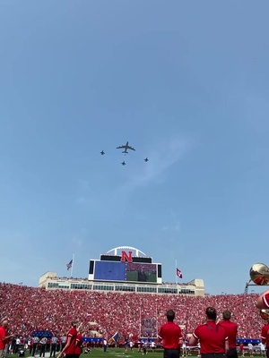 NEANG performs formation flyover with South Dakota during 20th anniversary of 9/11