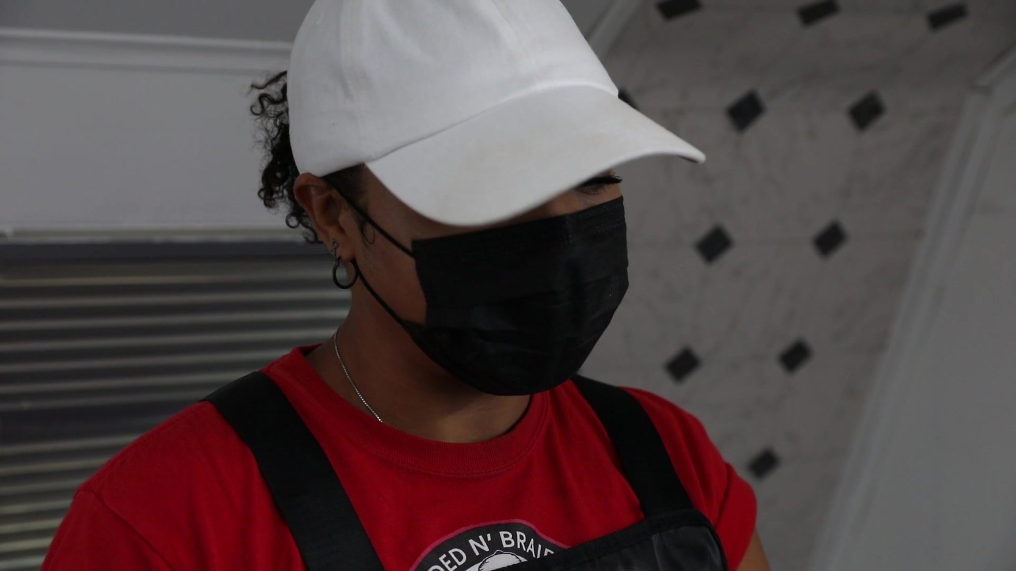 Anya Prophet, the owner of a mobile barbershop, provides haircuts to Afghan evacuees at Dona Ana Complex in New Mexico, Sept. 14, 2021. (U.S. Army video by Spc. Elijah Ingram and Staff Sgt. Michael West, 24th Theater Public Affairs Support Element)