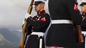 Silent Drill Platoon Visits Hawaii Broll