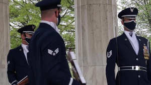 U.S. Air Force Honor Guard performs at National War Memorial B-Roll