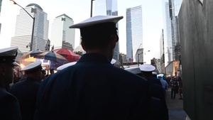 Coast Guard marches in 9/11 sunset parade