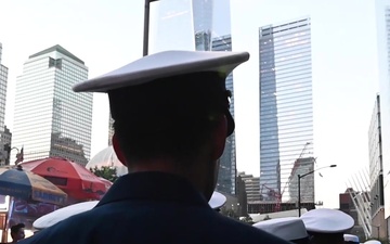 Coast Guard marches in 9/11 sunset parade