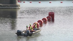 B-Roll: Pittsburgh District Safety Buoys Install Allegheny River