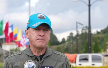 Colombian Air Force Commander, General Ramses Rueda Rueda Interview at Angel de los Andes 2021