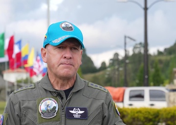 Colombian Air Force Commander, General Ramses Rueda Rueda Interview at Angel de los Andes 2021
