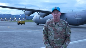 SICOFAA Secretary General U.S. Air Force Col. Mike Ingersoll interview at Colombian led exercise Angel de los Andes