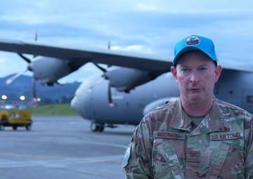 SICOFAA Secretary General U.S. Air Force Col. Mike Ingersoll interview at Colombian led exercise Angel de los Andes