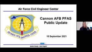 September 2021 Cannon AFB PFOS/PFOA Virtual Meeting