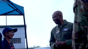 CSAF visit during OAR
