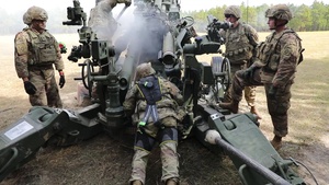 Black Falcons artillery training