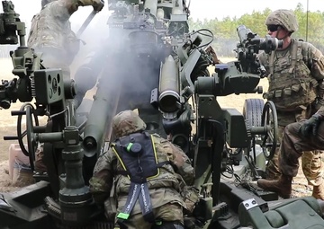 Black Falcons artillery training
