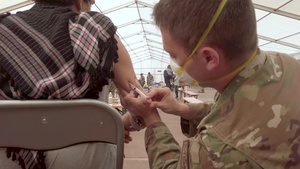 210918 - RAB medical personnel administer vaccines to evacuees