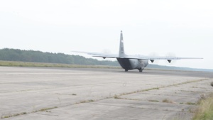 435th CRS, Polish military open a landing zone at abandoned flight line for AvDet 21-4
