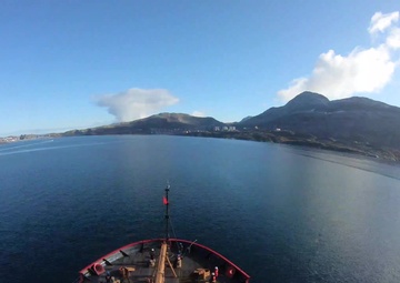 Coast Guard Cutter Healy embarks scientists in Nuuk, Greenland for Arctic deployment