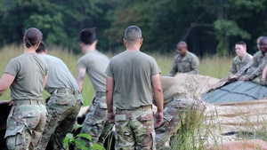 Gladiator Soldiers conduct Gladiator Jump in preparation for Division wide Field Training Exercise