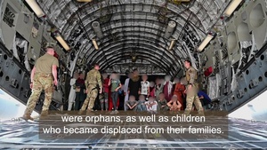 379th EAES evacuate orphans and unaccompanied children from Afghanistan