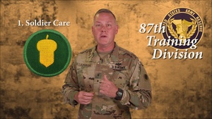 Brig. Gen. Lazaroski introduces the 87th Training Division