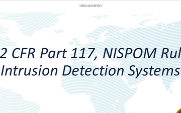 NISPOM RULE Video Series #4: UL 2050 Intrusion Detection Systems