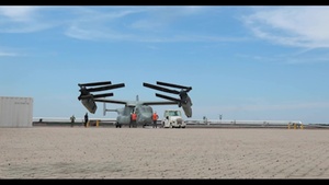MRF-D aircraft staged for departure