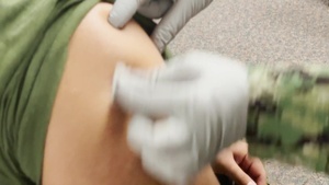 B-Roll: Pendleton Marines, sailors get COVID-19 vaccine