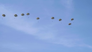 U.S. Army Paratroopers and Paratroopers participate in Market Garden 77th Anniversary Jump in the Netherlands