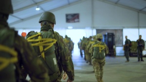 U.S. Army Paratroopers and Paratroopers participate in Exerciese Falcon Leap in the Netherlands