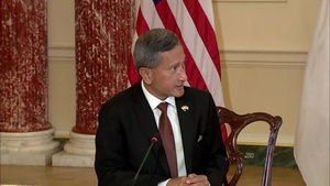 Secretary Blinken and Singaporean Foreign Minister Vivian Balakrishnan deliver remarks and sign the Singapore-United States Third-Country Training Program (TCTP)