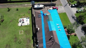 USACE Blue Roof Drone Install B-Roll 4K - New Orleans (2 of 4)