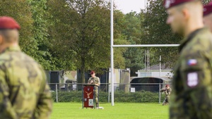 Opening ceremony Excerpt of Exercise Falcon Leap 2021 at Oranjekazerne Netherlands