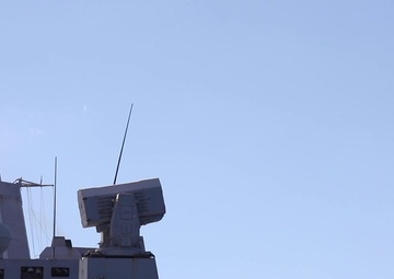 USS Arlington Fires a Rolling Airframe Missile