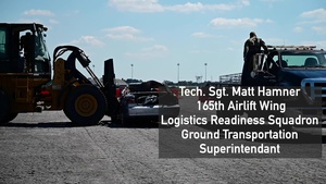 165th Airlift Wing ground transportation Airmen assist fire department