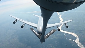 100th ARW refuels E-8C Joint STARS aircraft over Poland