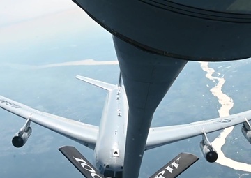 100th ARW refuels E-8C Joint STARS aircraft over Poland