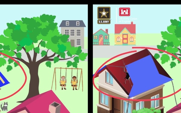 Spotting the difference between USACE and non-USACE-installed blue roofs