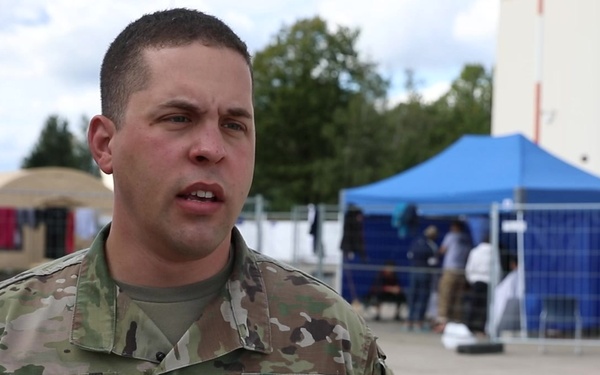 Rail Gunners help support Operation Allies Welcome in Ramstein Air Base, Germany