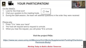 Charleston Peninsula Coastal Flood Risk Management Study virtual public meeting