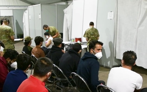 Afghan Evacuee COVID Vaccinations