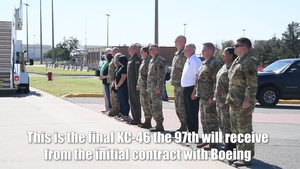 Final KC-46 Arrival at Altus Air Force Base