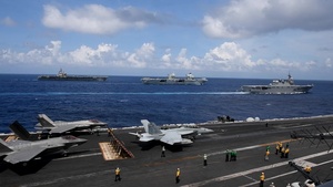 USS Carl Vinson (CVN 70) Conducts Multiple Carrier Strike Group Operations